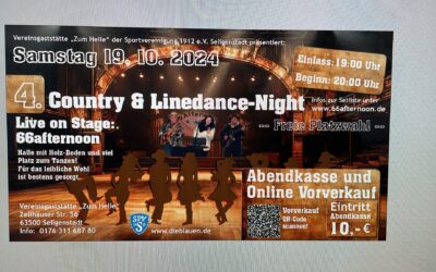 Country & Linedance-Night am 19. Oktober 2024