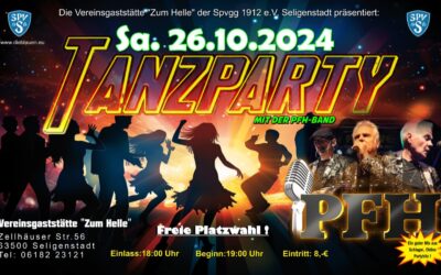 Tanzparty am 26. Oktober 2024