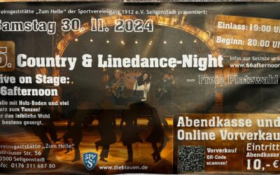 Country- und Linedance-Night am 30. November 2024