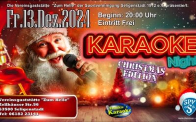 Karaoke-Party am 13. Dezember 2024